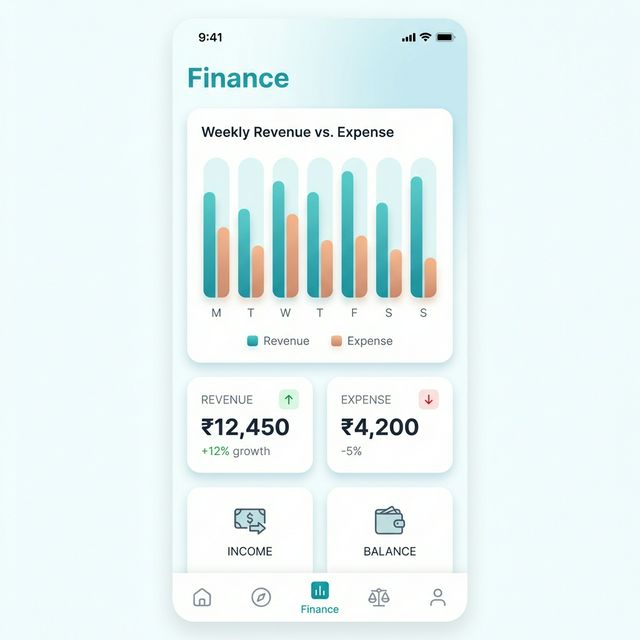 Finance Dashboard - Revenue and Analytics